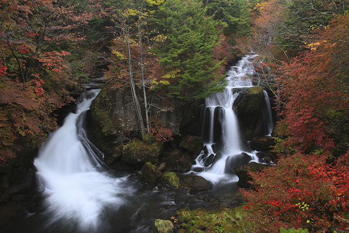 2013年龍頭之滝紅葉全景